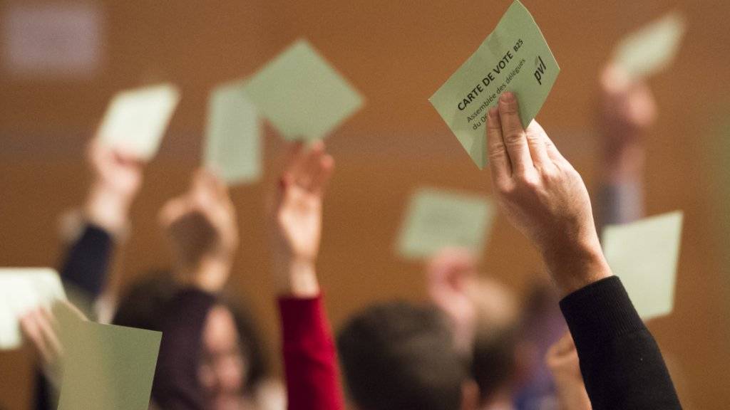 Die Delegierten der Grünliberalen stimmten an der Versammlung in Frauenfeld über vier Abstimmungsparolen ab.