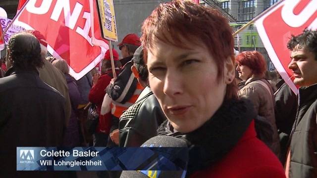 Frauen demonstrierten in Bern für Lohngleichheit