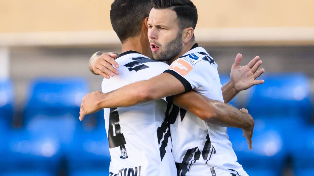 Der beste Spieler auf dem Platz: Luganos Renato Steffen (re.) erzielte in Lausanne das 1:0 und bereitete das 3:0 vor