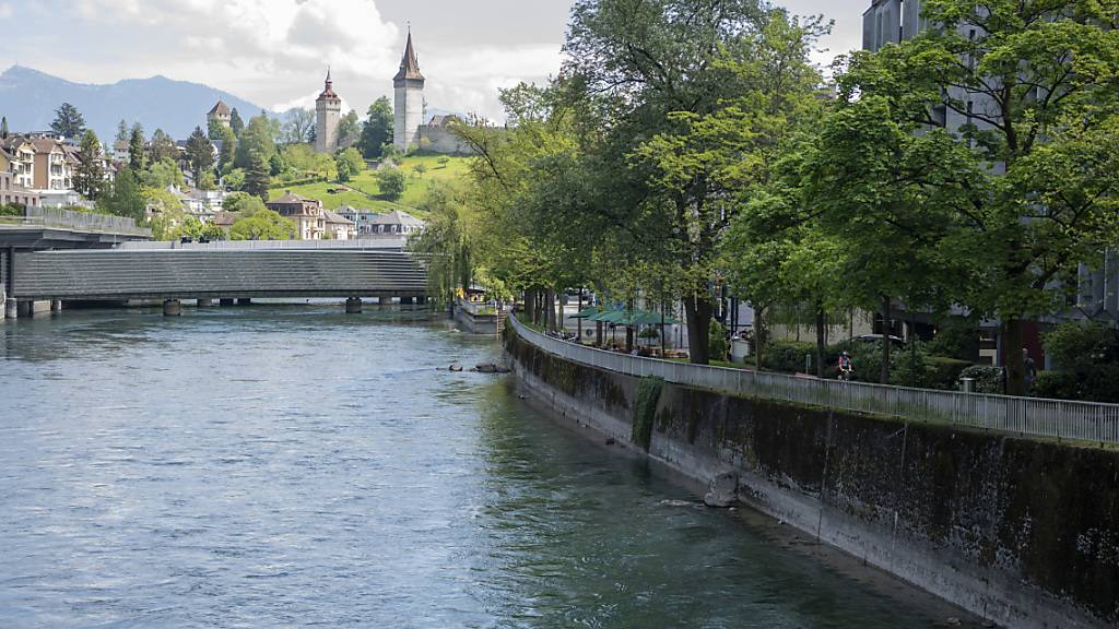 Das Reussufer soll ein bestehender Flusszugang durch eine Metalltreppe optimiert werden. (Archivbild)