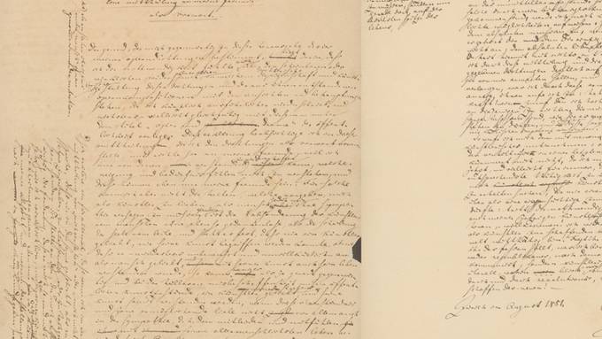 Zürcher Handschrift von Richard Wagner ist zurück am Entstehungsort