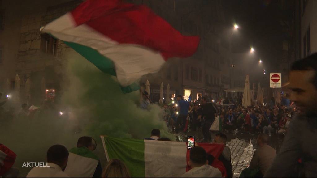 Massvoll jubeln: Die Kapo Aargau stellt für Italien-Fans für heute Abend klare Regeln auf