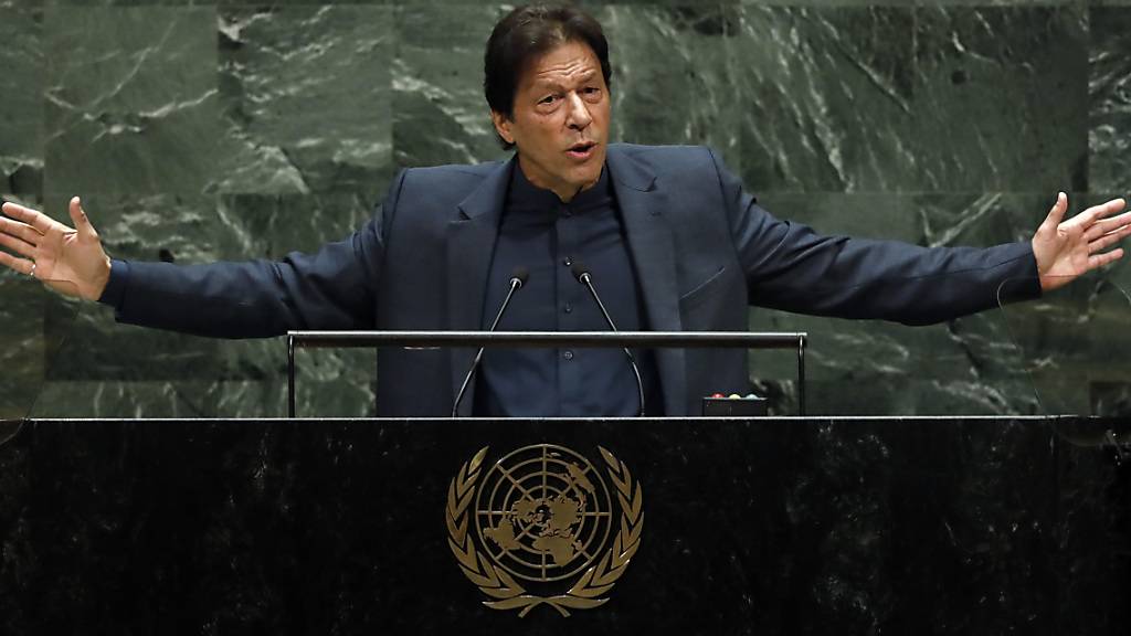 Der pakistanisch Premierminister Imran Khan hat vor der Uno-Vollversammlung die Vereinten Nationen zu einem Eingreifen in Kaschmir gefordert. Im August entzog Indien der indischen Kaschmir-Region den Autonomiestatus.