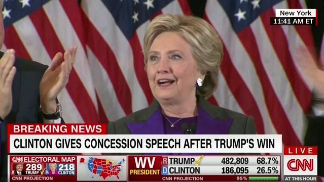 Clinton nach Niederlage: «Das ist schmerzhaft»