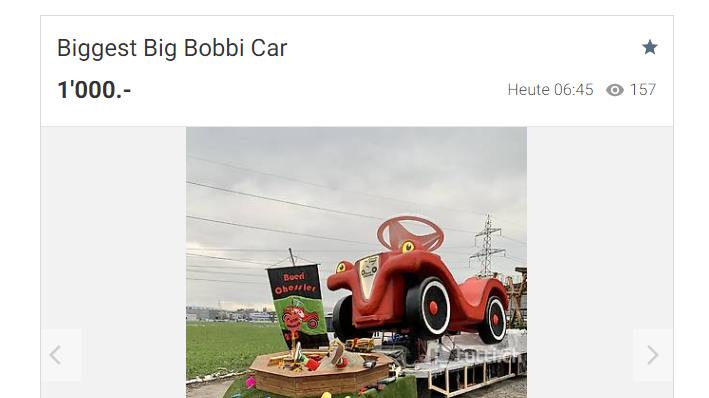 Bueri Chessler verkaufen den «Biggest Big Bobbi Car»
