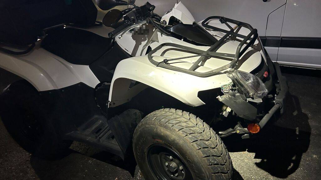 Am Quad entstand Sachschaden.