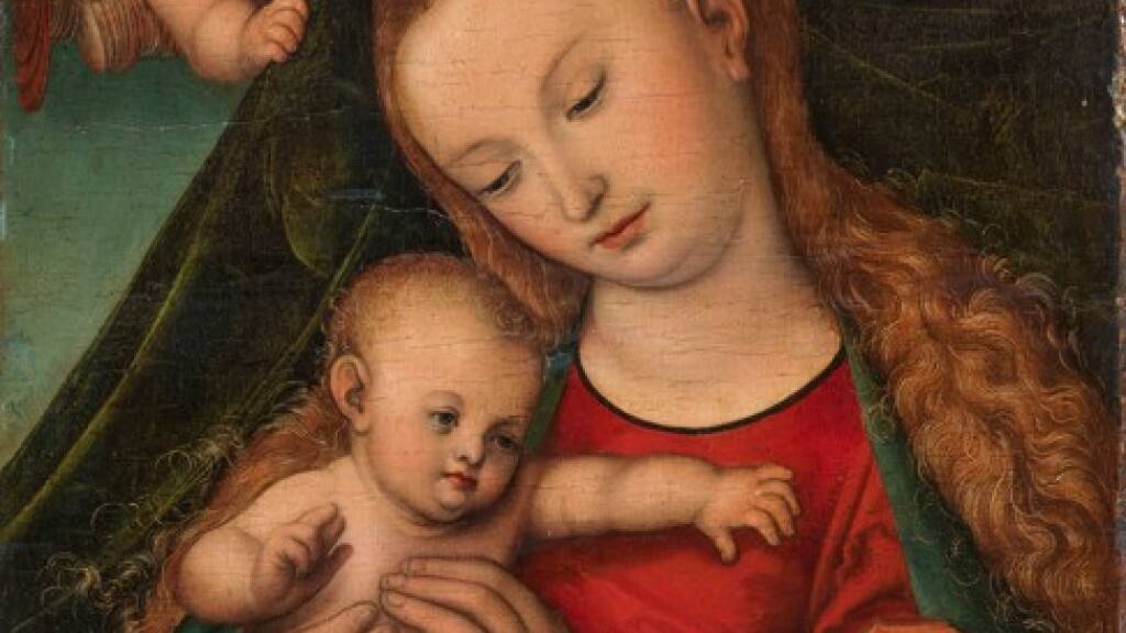 «Maria mit Kind und einem Engel» (Lucas Cranach der Ältere) fand in Basel für fast 737'000 Franken einen neuen Käufer.