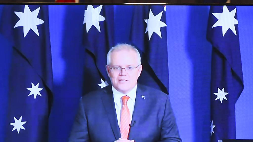 Australian Prime Minister Scott Morrison speaks to the media during a virtual press conference at Parliament House in Canberra, Thursday, November 26, 2020. Scott Morrison and Marise Payne commented on the release of Australian academic Kylie Moore-Gilbert from Iranian custody. (AAP Image/Lukas Coch) NO ARCHIVING