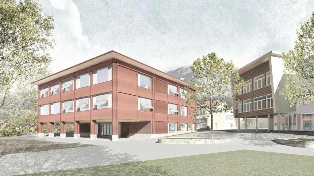 Visualisierung Schulhaus Willa Kerns Neubau