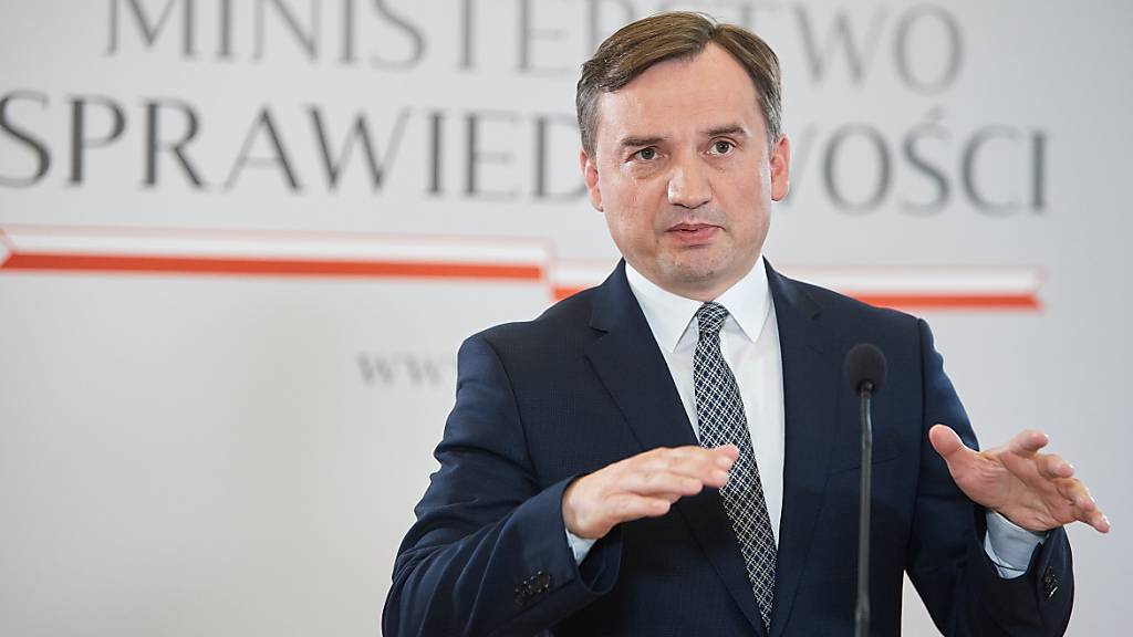 FILED - Poland's Minister Of Justice And Prosecutor General Zbigniew Ziobro speaks during a press conference. Photo: Hubert Mathis/ZUMA Wire/dpa