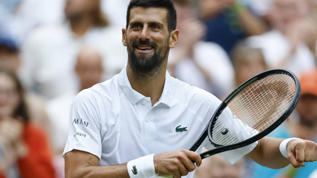Novak Djokovic feiert am Samstag in der 3. Runde seinen 100. Sieg in Wimbledon