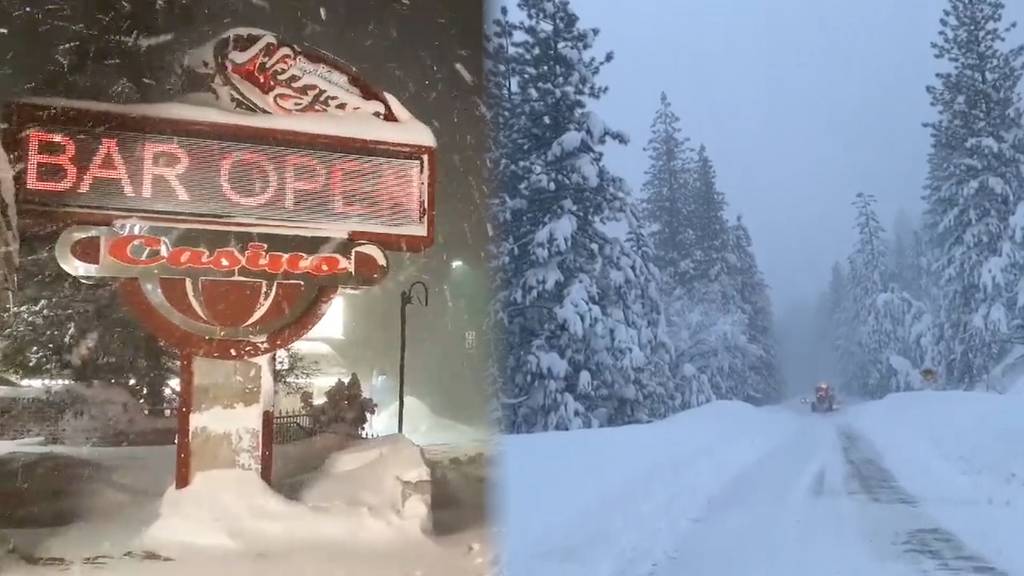 Rekordschnee in Kalifornien: Wintersturm zieht über US-Westküste