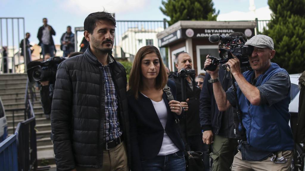 ARCHIV - Mesale Tolu und ihr Ehemann nahmen nicht an der Verhandlung in der Türkei teil - sie waren bereits 2018 und 2019 nach Deutschland zurückgekehrt. Foto: Emrah Gurel/AP/dpa