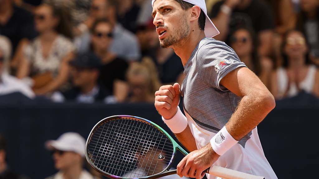 Pedro Cachin gab in Gstaad erst im Final erstmals einen Satz ab