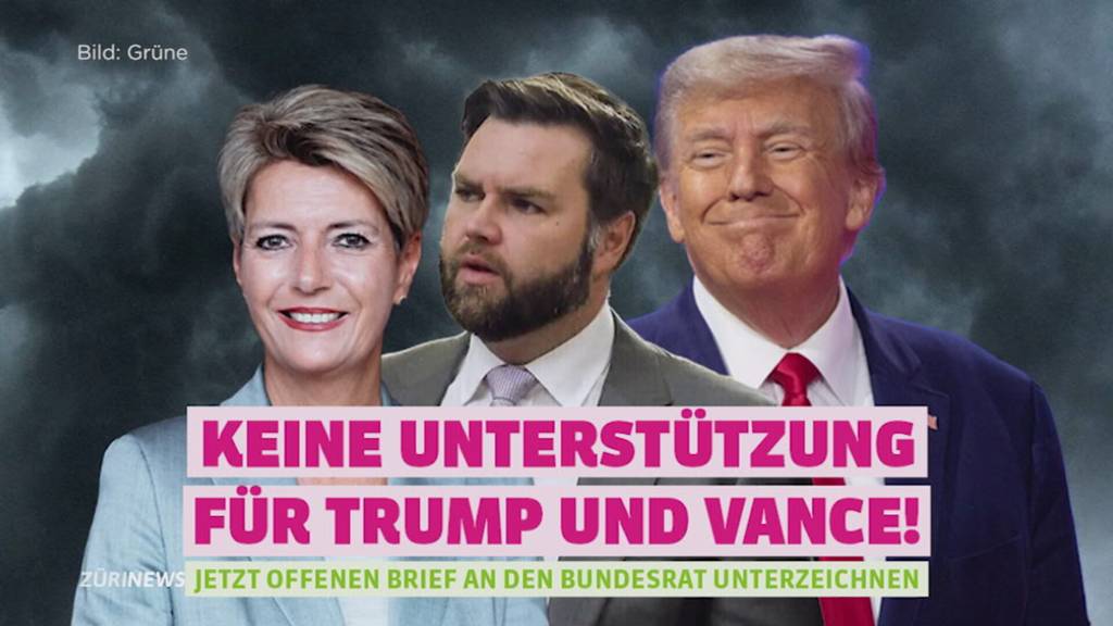 Protestbrief an den Bundesrat: Grüne kritisieren Keller-Sutter für Aussage über US-Vize