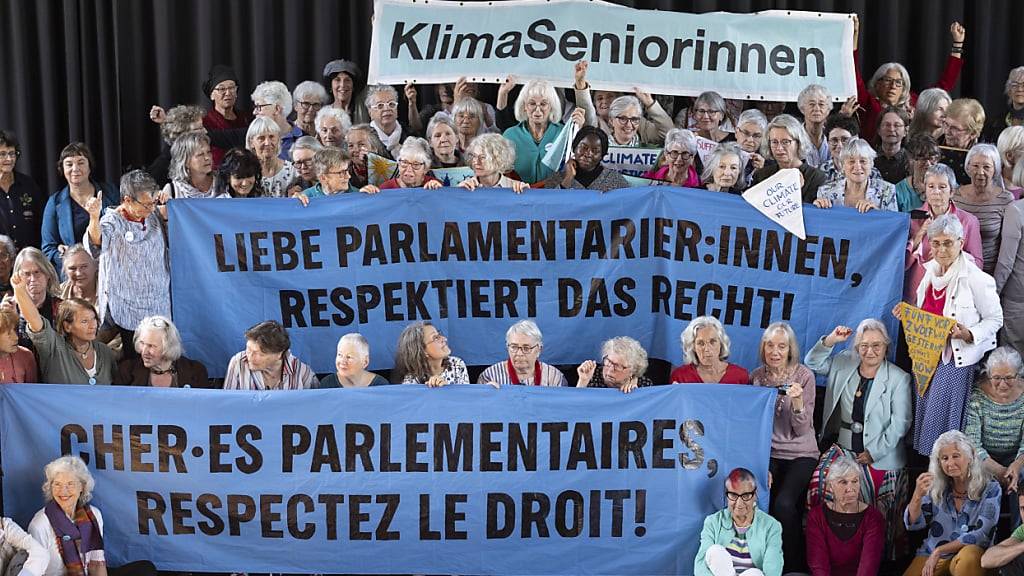 Die Klimaseniorinnen seien ein von Greenpeace gesteuerter Verein, schrieb ein St. Galler FDP-Kantonsrat in einem Vorstoss. (Archivbild)