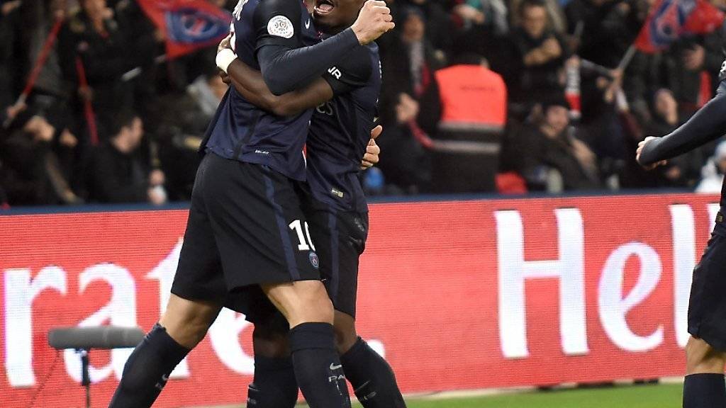 Paris St-Germain mit Zlatan Ibrahimovic stellte in der Vorrunde der Ligue 1 eine Rekordmarke auf