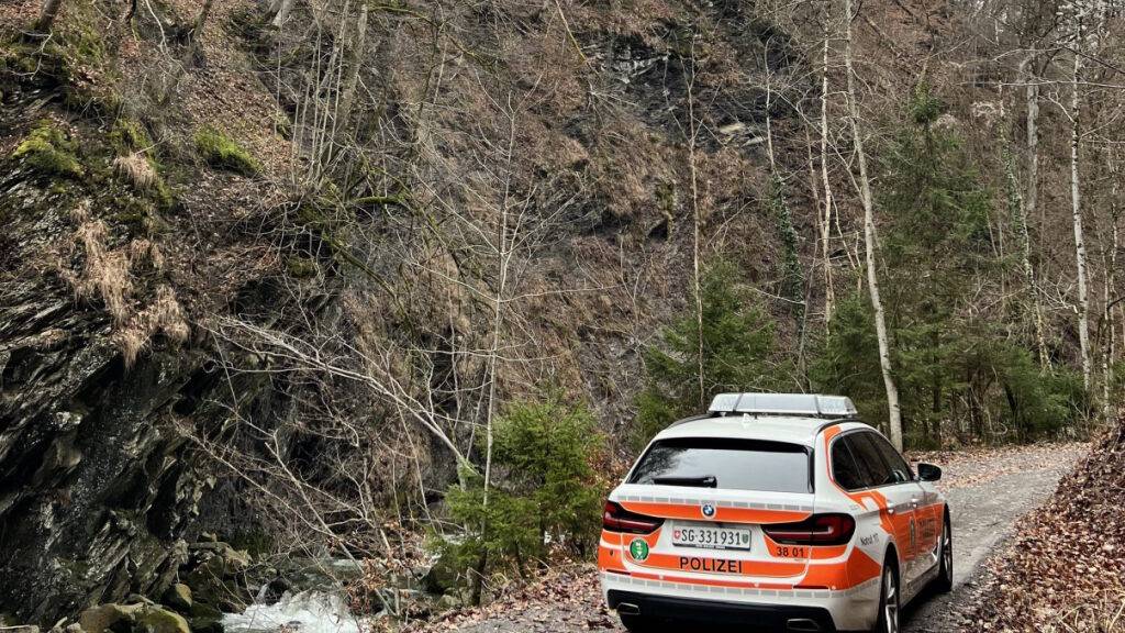 Der Landwirt stürzte 30 Meter einen Abhang hinunter.