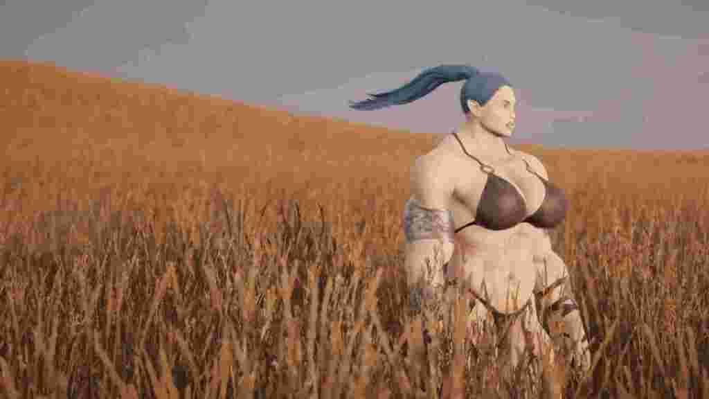 Bei «Pastoral» von Theo Triantafyllidis kann man mit einem Transgender-Ork friedlich durch schöne Kornfelder wandeln.