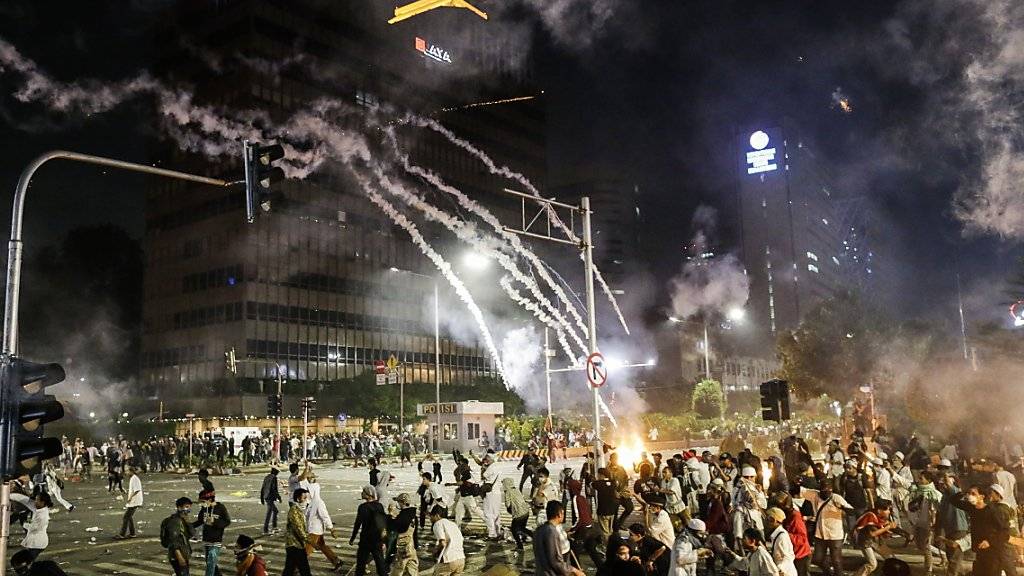 Unruhe in Indonesien: In Jakarta gab es auch in der Nacht auf Donnerstag erneut Proteste.