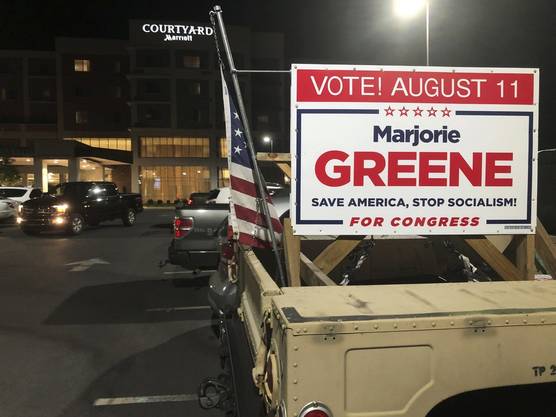 QAnon's candidate, Marjorie Taylor Greene, won her constituency for the Republican nomination in Georgia.  Her entry into the United States Congress seems certain.