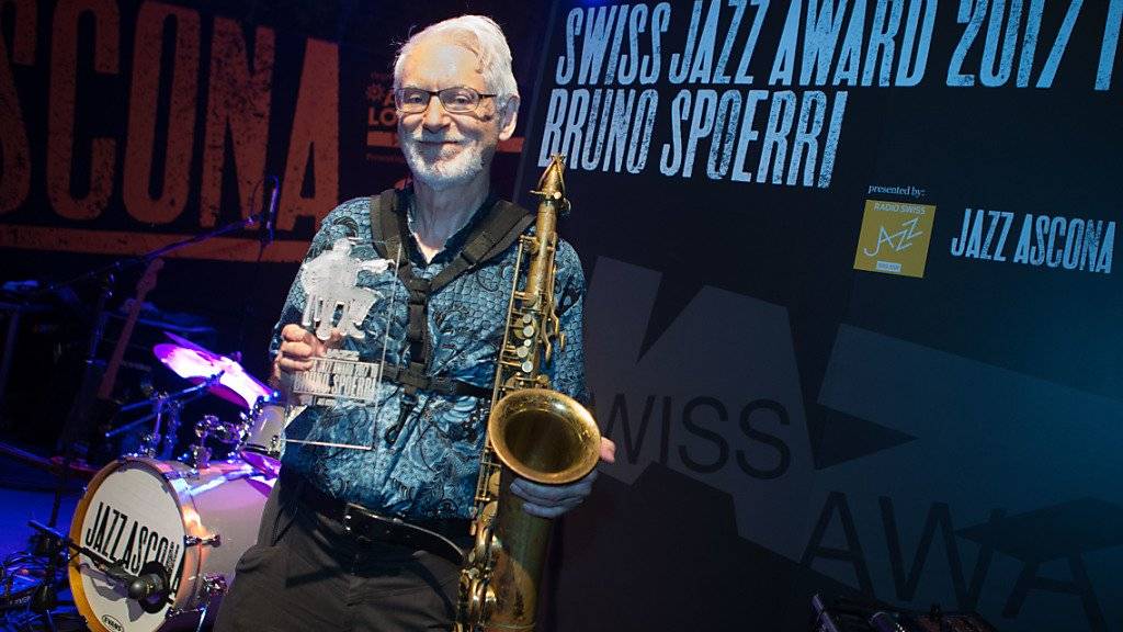 Bruno Spoerri hat am Sonntagabend im Rahmen des Festivals JazzAscona den Swiss Jazz Award 2017 erhalten.