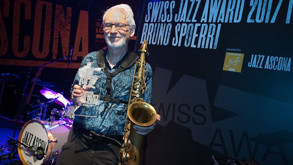Bruno Spoerri hat am Sonntagabend im Rahmen des Festivals JazzAscona den Swiss Jazz Award 2017 erhalten.