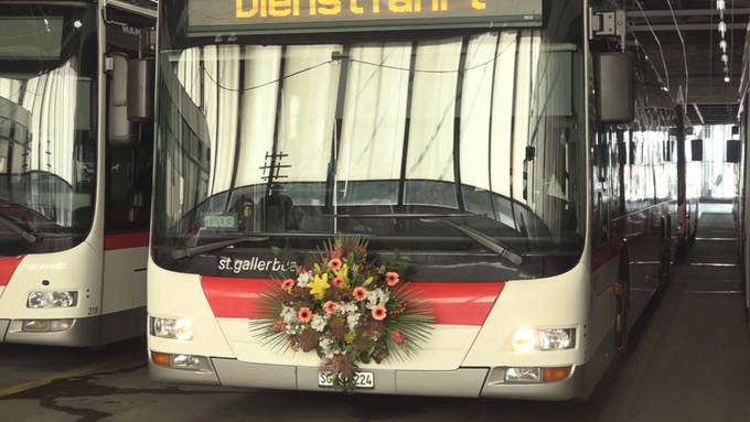Nach fast 40 Jahren am Steuer: St.Galler Busfahrer verabschiedet sich