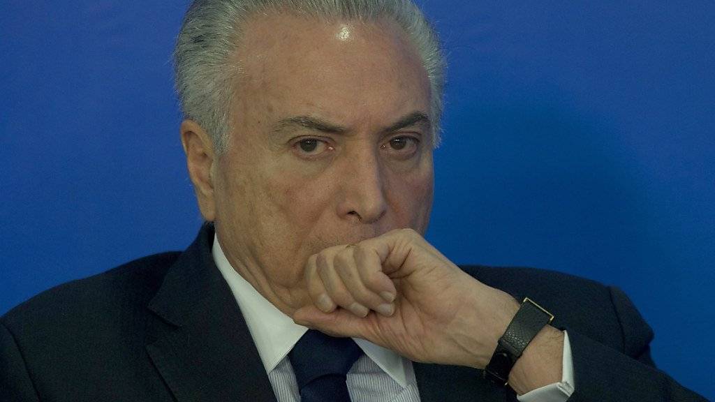 Neues Ungemach: Die Generalstaatsanwaltschaft reichte beim Obersten Gerichtshof in Brasilia eine weitere Klage gegen den brasilianischen Präsidenten Michel Temer ein. (Archivbild)