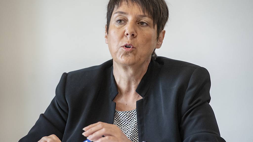 Die Schwyzer Gesundheitsdirektorin Petra Steimen-Rickenbacher hat vor dem Parlament zur Corona-Lage gesprochen. (Archivbild)