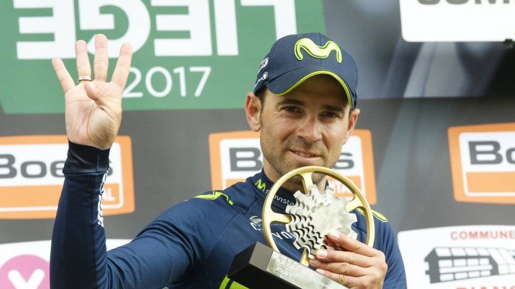 Vierter Sieg nach 2006, 2008 und 2015: Alejandro Valverde triumphiert erneut bei Lüttich - Bastogne - Lüttich