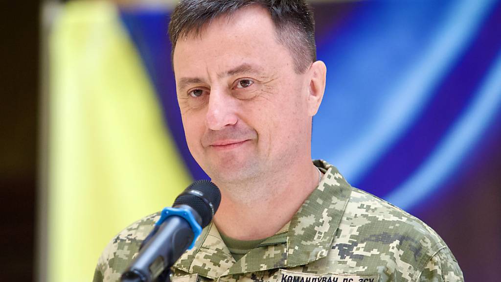 ARCHIV - Mykola Oleschtschuk, Kommandeur der ukrainischen Luftstreitkräfte. (Archivbild) Foto: ---/Ukrinform/dpa