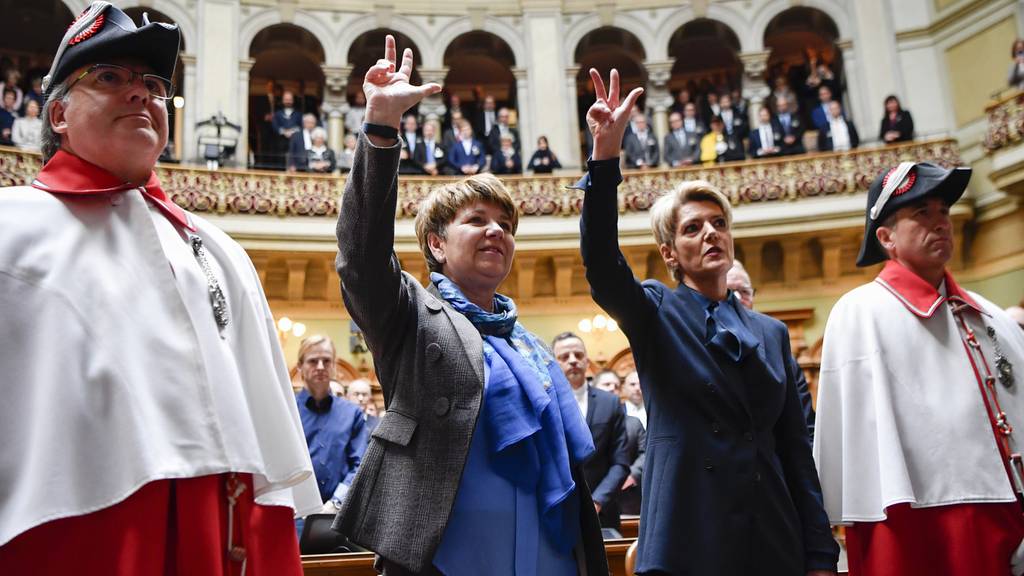 Viola Amherd (CVP) und Karin Keller-Sutter (FDP) gewählt