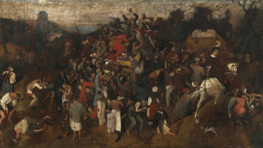 The Wine of St. Martin's Day" by Pieter Bruegel the Elder
