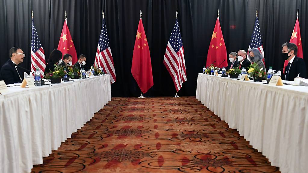 Am Rande des G20-Gipfels in Rom treffen sich heute Sonntag die Aussenminister der USA, Antony Blinken, und Chinas, Wang Yi, zu Gesprächen. Die Beziehungen zwischen beiden Staaten sind angespannt. (Archivbild)