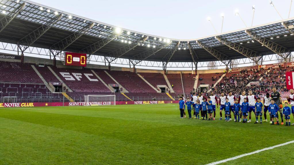 Die Nordtribüne im Stade de Genève war während des Spiels zwischen FC Servette FC und FC Zürich leer.