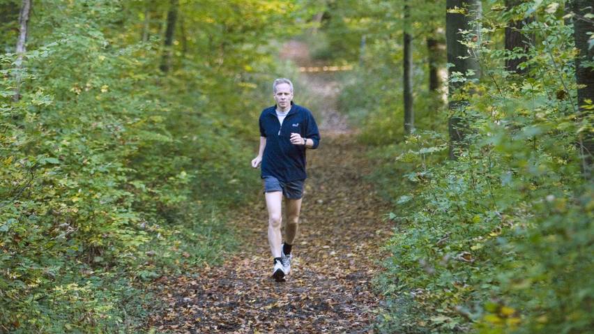 Jogger im Käferbergwald