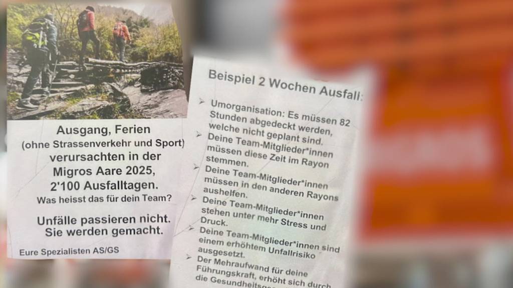 Plakataktion sorgt für Frust bei Migros-Angestellten