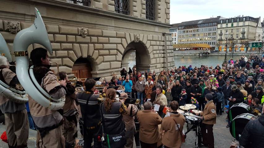 Unter der Egg in Luzern wird die Fasnacht ausgerufen