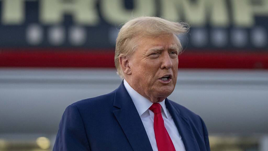 Trump plädiert bei der Anklage in Georgia auf nicht schuldig. Foto: Alex Brandon/AP