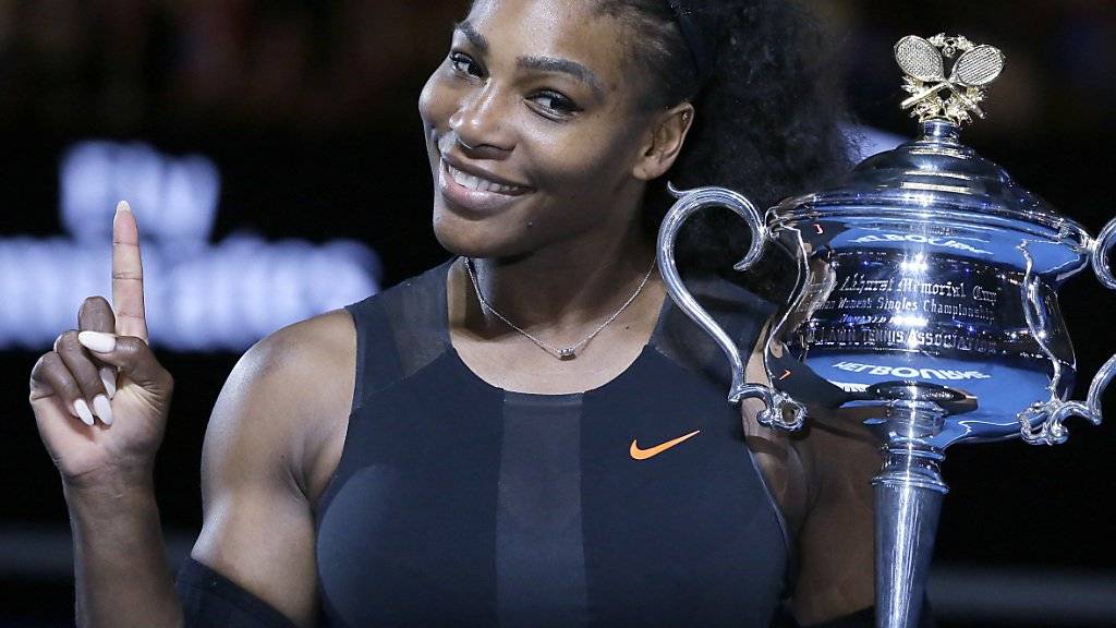 Serena Williams vor dem Comeback bestens gelaunt