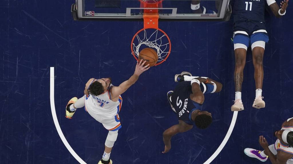 Oklahoma City Thunder gewannen das vierte Spiel der Halbfinal-Serie gegen Minnesota knapp