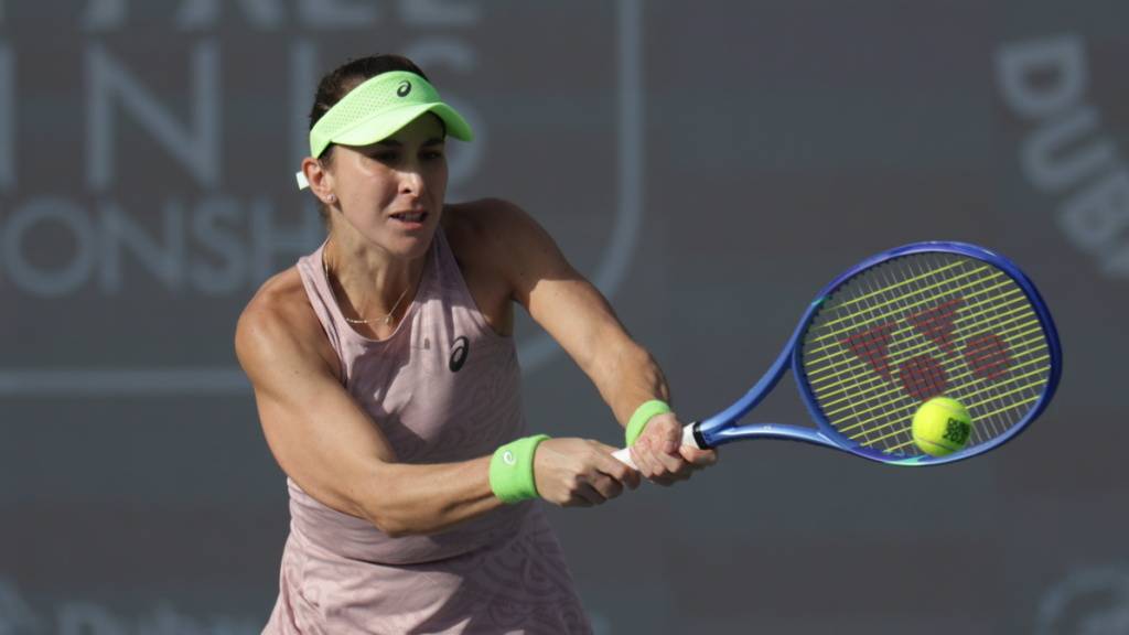 Belinda Bencic spielte am Dienstag in Dubai nur auf dem Trainingsplatz