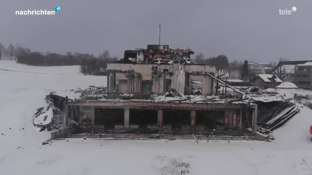 Vom Sempacher Golfrestaurant bleibt nur eine Ruine