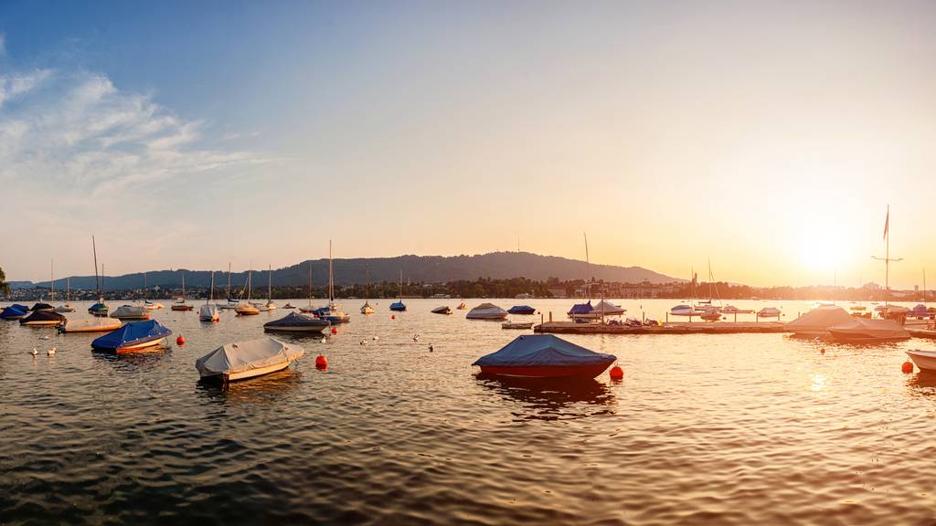 Sonnenuntergang am Zürichsee