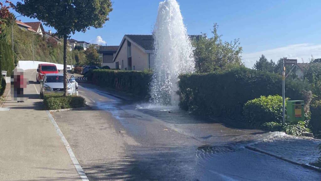 Der Geflüchtete krachte in Wil SG mit seinem Fahrzeug in einen Hydranten und setzte danach die Fahrt fort.