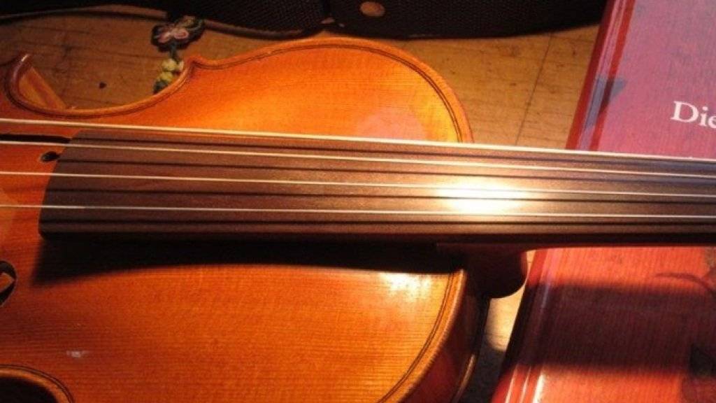 Vom Original kaum zu unterscheiden: Eine Violine mit Griffbrett aus «Swiss Ebony» statt echtem Ebenholz.