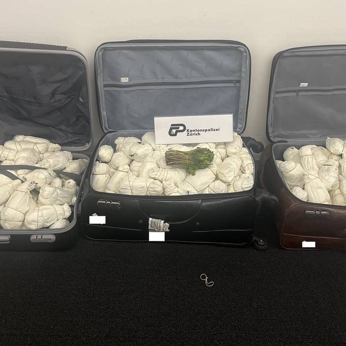 Drogenkurier fliegt mit drei Koffern voller Drogen auf