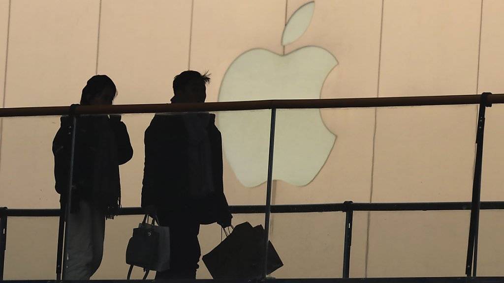 Aufatmen an der Börse: In China geht es mit den Geschäften von Apple wieder bergauf. (Archivbild)