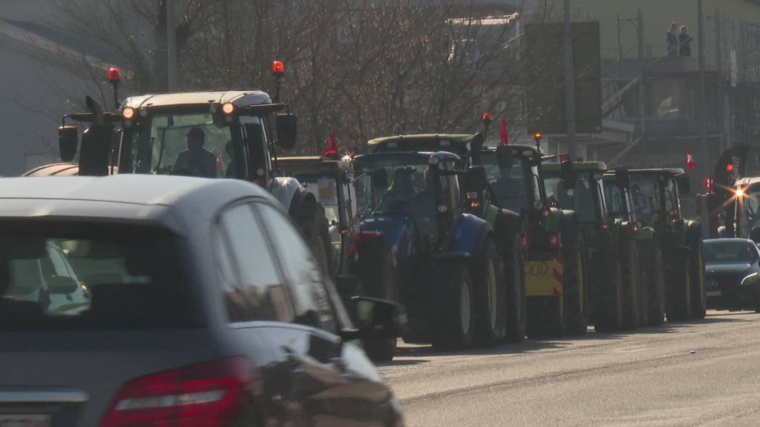 Bauernproteste Erreichen Die Deutschschweiz | Tele1